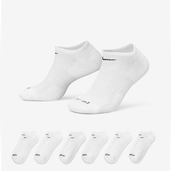 Nike Accessories - NIKE 
Training No-Show Socks (6 Pairs)
Nike Everyday Plus
Cushioned
NWT
